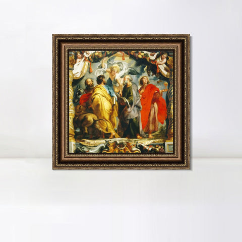 INVIN ART Framed Canvas Art Giclee Print Series#215 by Peter Paul Rubens Wall Art Living Room Home Office Decorations
