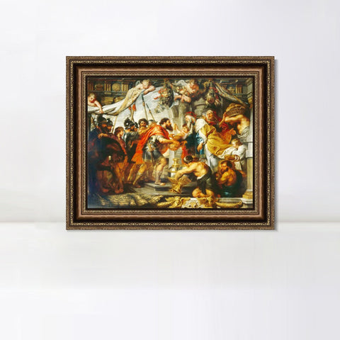 INVIN ART Framed Canvas Art Giclee Print Series#220 by Peter Paul Rubens Wall Art Living Room Home Office Decorations