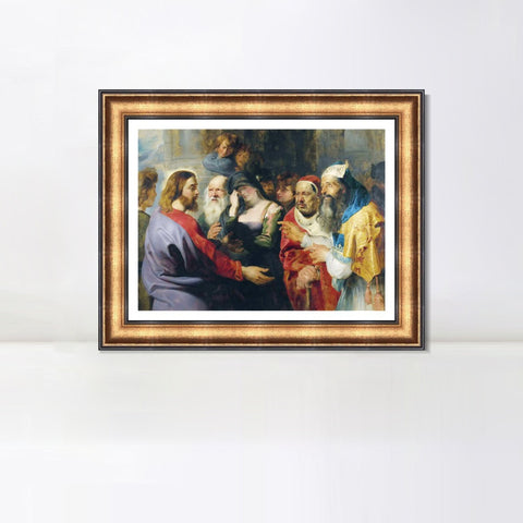 INVIN ART Framed Canvas Art Giclee Print Series#222 by Peter Paul Rubens Wall Art Living Room Home Office Decorations