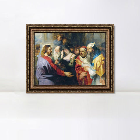 INVIN ART Framed Canvas Art Giclee Print Series#222 by Peter Paul Rubens Wall Art Living Room Home Office Decorations