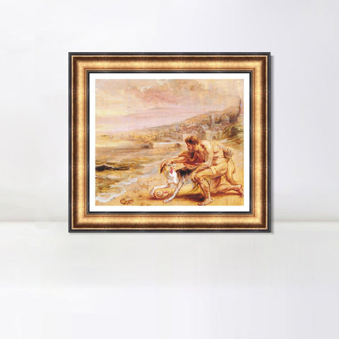 INVIN ART Framed Canvas Art Giclee Print Series#227 by Peter Paul Rubens Wall Art Living Room Home Office Decorations