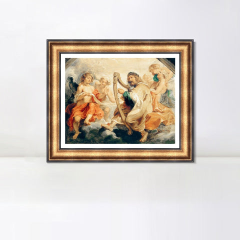 INVIN ART Framed Canvas Art Giclee Print Series#232 by Peter Paul Rubens Wall Art Living Room Home Office Decorations