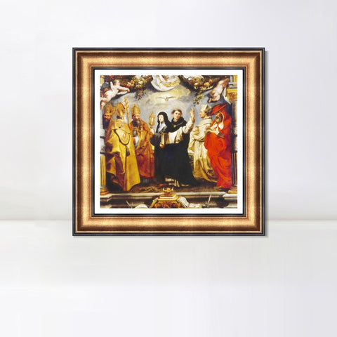 INVIN ART Framed Canvas Art Giclee Print Series#233 by Peter Paul Rubens Wall Art Living Room Home Office Decorations