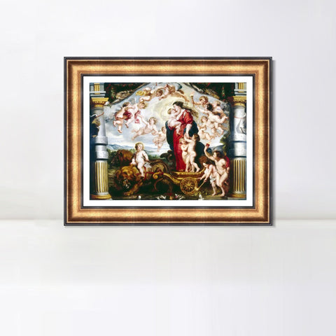 INVIN ART Framed Canvas Art Giclee Print Series#234 by Peter Paul Rubens Wall Art Living Room Home Office Decorations