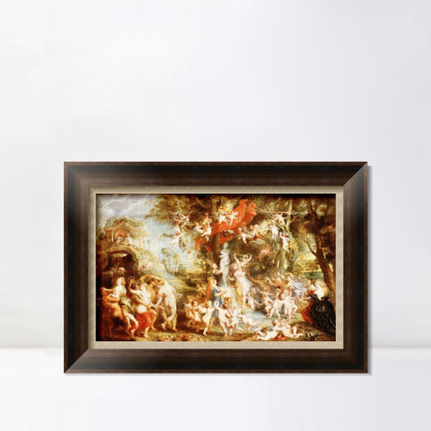 INVIN ART Framed Canvas Art Giclee Print Series#235 by Peter Paul Rubens Wall Art Living Room Home Office Decorations