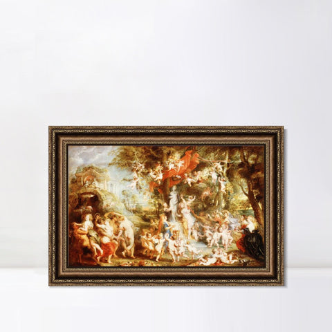 INVIN ART Framed Canvas Art Giclee Print Series#235 by Peter Paul Rubens Wall Art Living Room Home Office Decorations