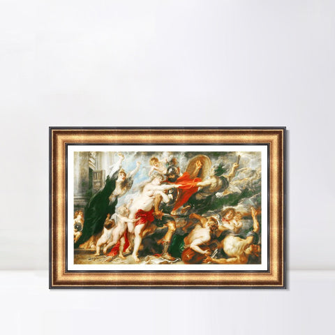INVIN ART Framed Canvas Art Giclee Print Series#238 by Peter Paul Rubens Wall Art Living Room Home Office Decorations