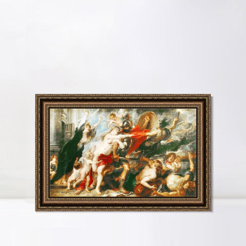 INVIN ART Framed Canvas Art Giclee Print Series#238 by Peter Paul Rubens Wall Art Living Room Home Office Decorations