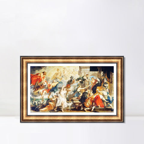 INVIN ART Framed Canvas Art Giclee Print Series#241 by Peter Paul Rubens Wall Art Living Room Home Office Decorations