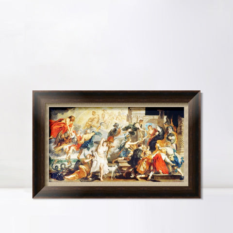 INVIN ART Framed Canvas Art Giclee Print Series#241 by Peter Paul Rubens Wall Art Living Room Home Office Decorations