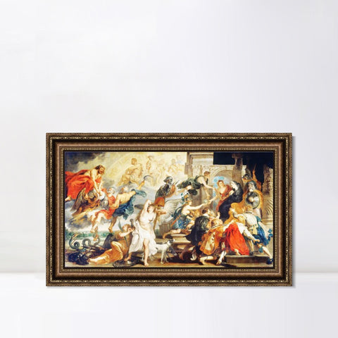 INVIN ART Framed Canvas Art Giclee Print Series#241 by Peter Paul Rubens Wall Art Living Room Home Office Decorations