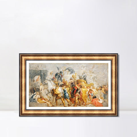 INVIN ART Framed Canvas Art Giclee Print Series#243 by Peter Paul Rubens Wall Art Living Room Home Office Decorations