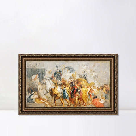 INVIN ART Framed Canvas Art Giclee Print Series#243 by Peter Paul Rubens Wall Art Living Room Home Office Decorations