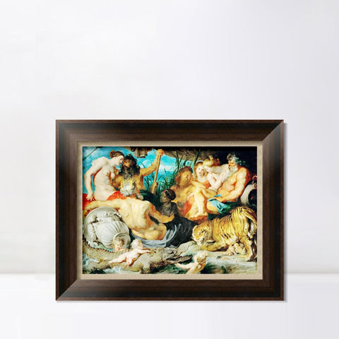 INVIN ART Framed Canvas Art Giclee Print Series#244 by Peter Paul Rubens Wall Art Living Room Home Office Decorations