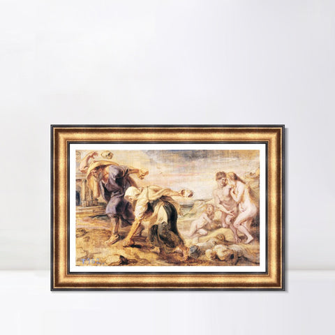 INVIN ART Framed Canvas Art Giclee Print Series#248 by Peter Paul Rubens Wall Art Living Room Home Office Decorations