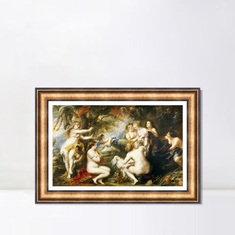 INVIN ART Framed Canvas Art Giclee Print Series#249 by Peter Paul Rubens Wall Art Living Room Home Office Decorations