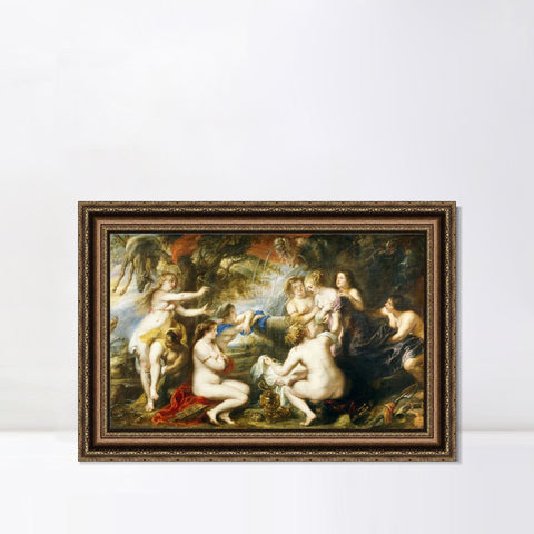 INVIN ART Framed Canvas Art Giclee Print Series#249 by Peter Paul Rubens Wall Art Living Room Home Office Decorations