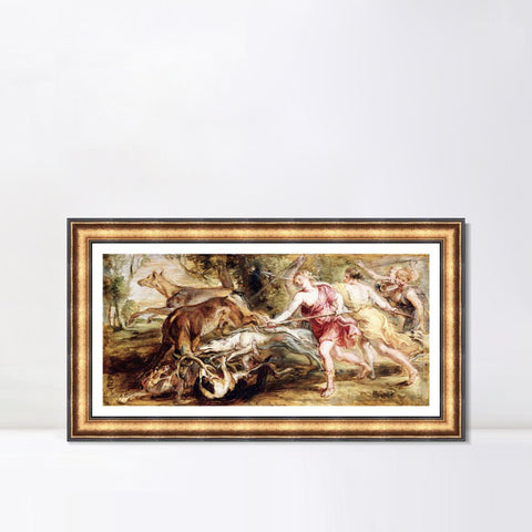 INVIN ART Framed Canvas Art Giclee Print Series#255 by Peter Paul Rubens Wall Art Living Room Home Office Decorations