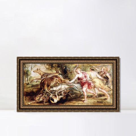 INVIN ART Framed Canvas Art Giclee Print Series#255 by Peter Paul Rubens Wall Art Living Room Home Office Decorations