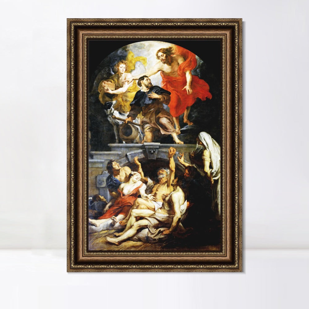 INVIN ART Framed Canvas Art Giclee Print Series#279 by Peter Paul Rubens Wall Art