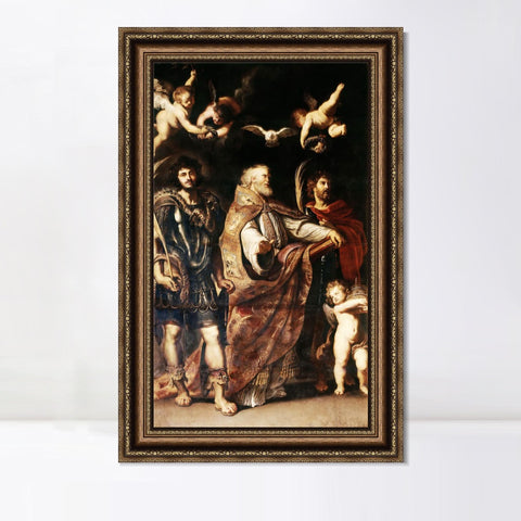 INVIN ART Framed Canvas Art Giclee Print Series#283 by Peter Paul Rubens Wall Art Living Room Home Office Decorations