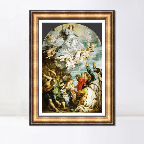 INVIN ART Framed Canvas Art Giclee Print Series#288 by Peter Paul Rubens Wall Art Living Room Home Office Decorations