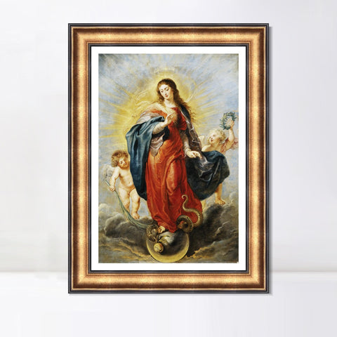 INVIN ART Framed Canvas Art Giclee Print Series#290 by Peter Paul Rubens Wall Art Living Room Home Office Decorations