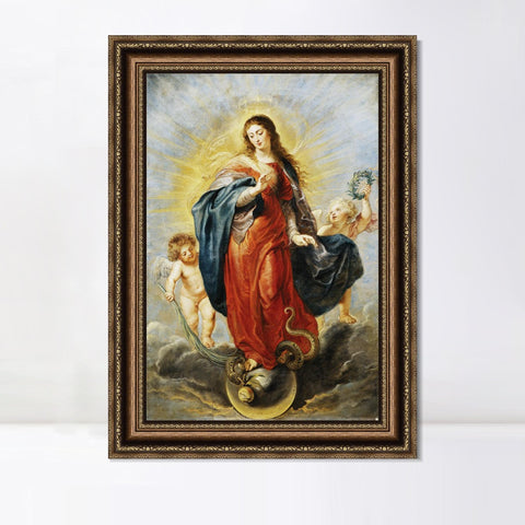 INVIN ART Framed Canvas Art Giclee Print Series#290 by Peter Paul Rubens Wall Art Living Room Home Office Decorations