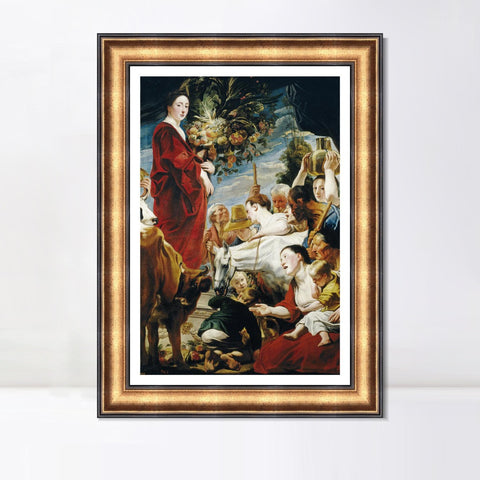 INVIN ART Framed Canvas Art Giclee Print Series#291 by Peter Paul Rubens Wall Art Living Room Home Office Decorations
