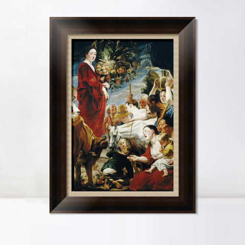 INVIN ART Framed Canvas Art Giclee Print Series#291 by Peter Paul Rubens Wall Art Living Room Home Office Decorations