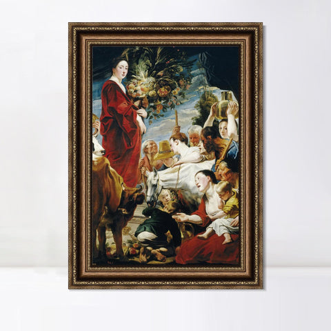 INVIN ART Framed Canvas Art Giclee Print Series#291 by Peter Paul Rubens Wall Art Living Room Home Office Decorations