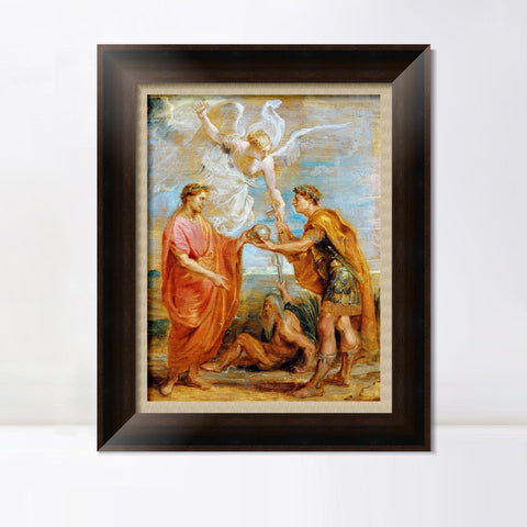 INVIN ART Framed Canvas Art Giclee Print Series#292 by Peter Paul Rubens Wall Art Living Room Home Office Decorations