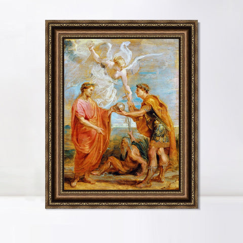 INVIN ART Framed Canvas Art Giclee Print Series#292 by Peter Paul Rubens Wall Art Living Room Home Office Decorations