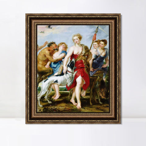 INVIN ART Framed Canvas Art Giclee Print Series#294 by Peter Paul Rubens Wall Art Living Room Home Office Decorations