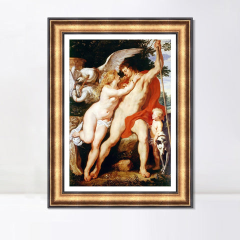 INVIN ART Framed Canvas Art Giclee Print Series#296 by Peter Paul Rubens Wall Art Living Room Home Office Decorations