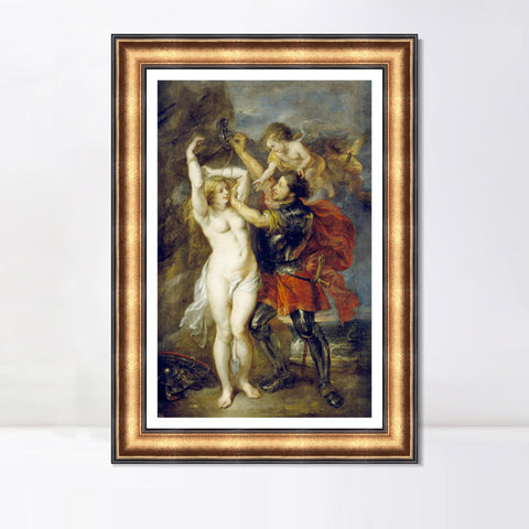 INVIN ART Framed Canvas Art Giclee Print Series#298 by Peter Paul Rubens Wall Art Living Room Home Office Decorations