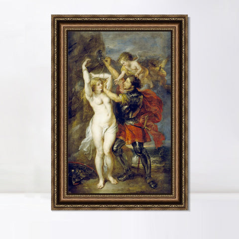 INVIN ART Framed Canvas Art Giclee Print Series#298 by Peter Paul Rubens Wall Art Living Room Home Office Decorations