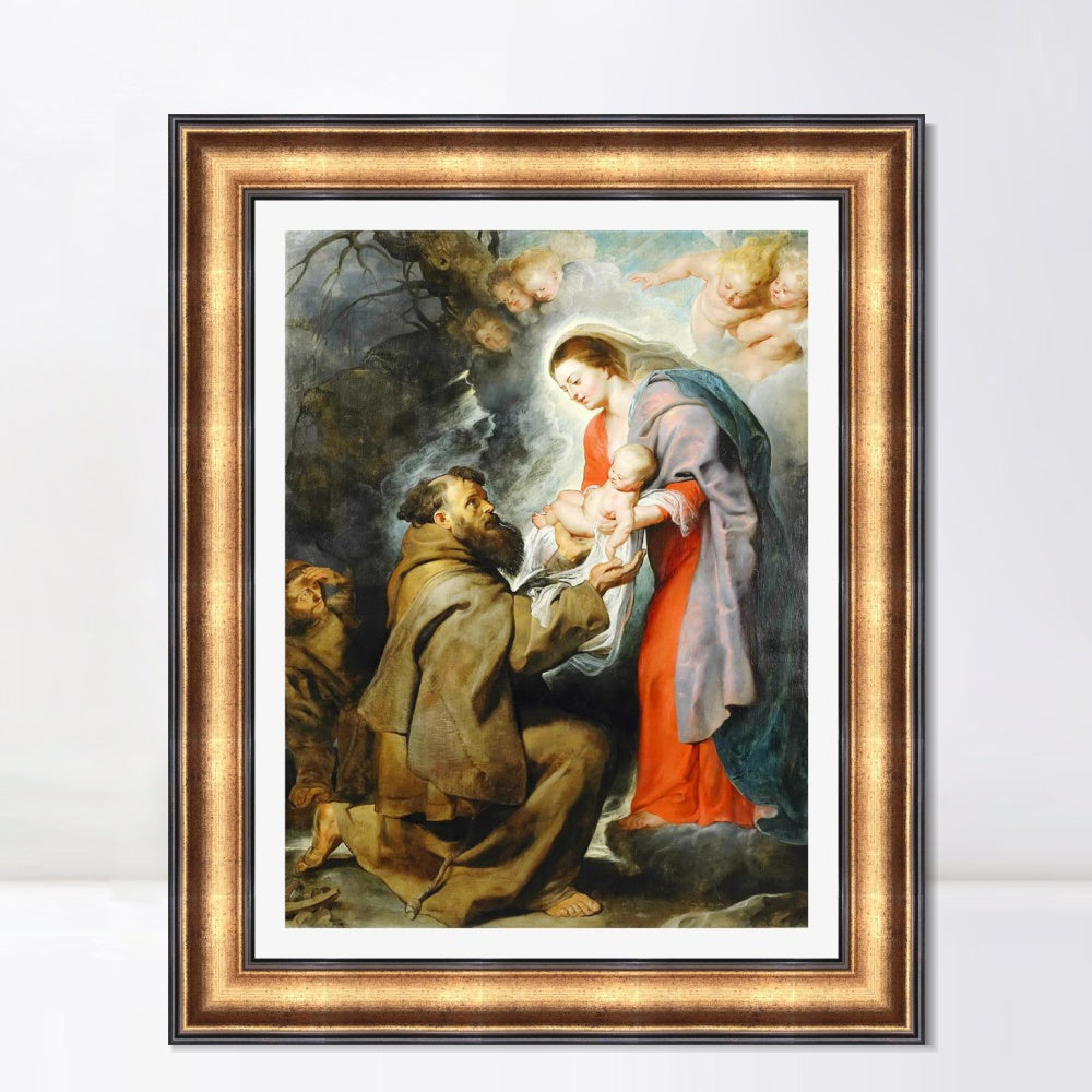 INVIN ART Framed Canvas Art Giclee Print Series#306 by Peter Paul Rubens Wall Art Living Room Home Office Decorations