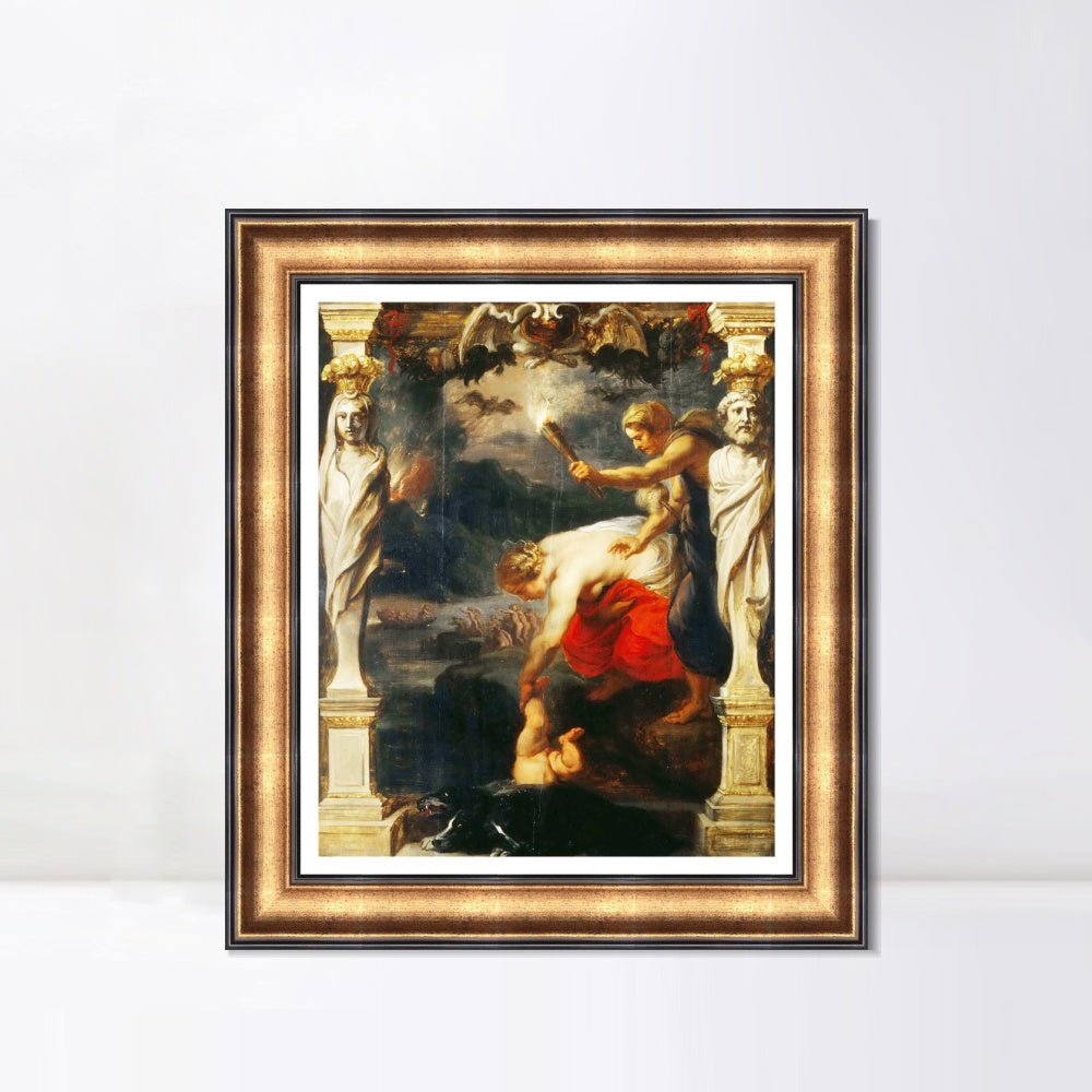 INVIN ART Framed Canvas Art Giclee Print Series#331 by Peter Paul Rubens Wall Art Living Room Home Office Decorations