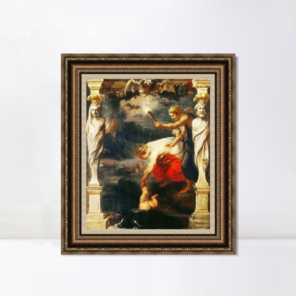 INVIN ART Framed Canvas Art Giclee Print Series#331 by Peter Paul Rubens Wall Art Living Room Home Office Decorations