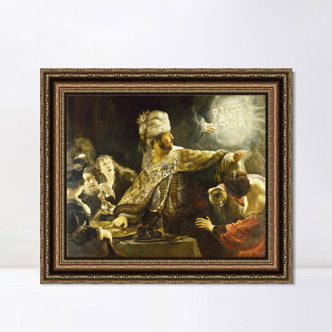 INVIN ART Framed Canvas Art Giclee Print Series#004 by Rembrandt Harmenszoon van Rijn Wall Art Living Room Home Office Decorations