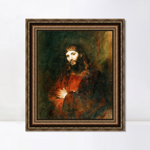 INVIN ART Framed Canvas Art Giclee Print Series#005 by Rembrandt Harmenszoon van Rijn Wall Art Living Room Home Office Decorations