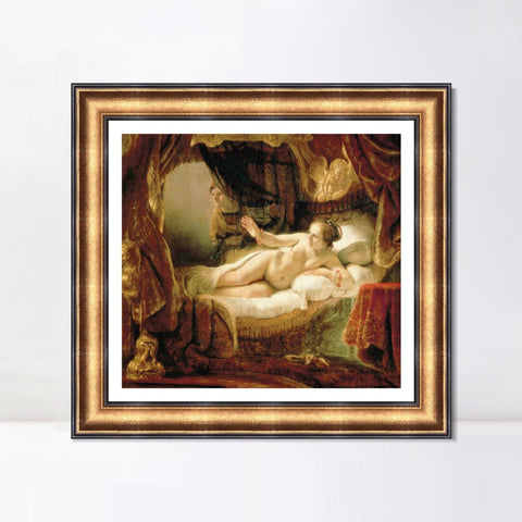 INVIN ART Framed Canvas Art Giclee Print Series#006 by Rembrandt Harmenszoon van Rijn Wall Art Living Room Home Office Decorations