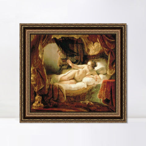 INVIN ART Framed Canvas Art Giclee Print Series#006 by Rembrandt Harmenszoon van Rijn Wall Art Living Room Home Office Decorations