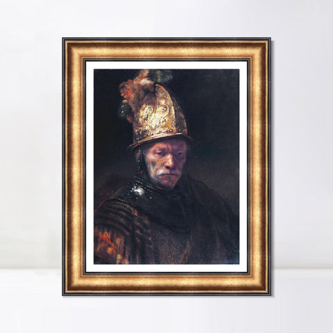 INVIN ART Framed Canvas Art Giclee Print Series#011 by Rembrandt Harmenszoon van Rijn Wall Art Living Room Home Office Decorations
