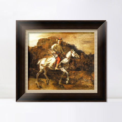 INVIN ART Framed Canvas Art Giclee Print Series#013 by Rembrandt Harmenszoon van Rijn Wall Art Living Room Home Office Decorations