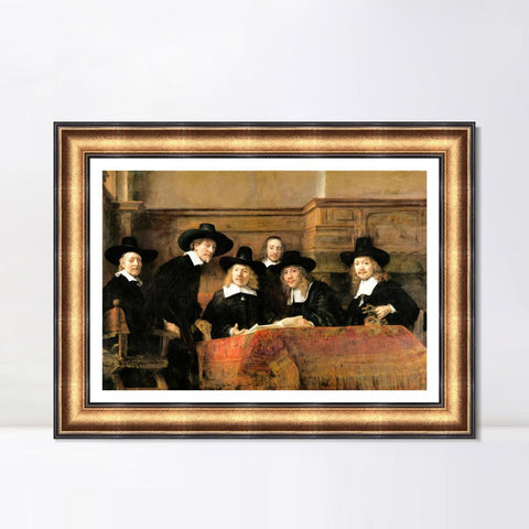 INVIN ART Framed Canvas Art Giclee Print Series#014 by Rembrandt Harmenszoon van Rijn Wall Art Living Room Home Office Decorations