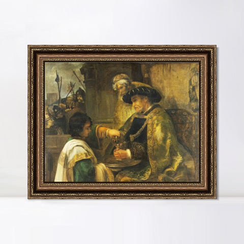 INVIN ART Framed Canvas Art Giclee Print Series#025 by Rembrandt Harmenszoon van Rijn Wall Art Living Room Home Office Decorations