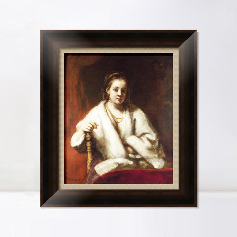 INVIN ART Framed Canvas Art Giclee Print Series#028 by Rembrandt Harmenszoon van Rijn Wall Art Living Room Home Office Decorations