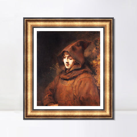 INVIN ART Framed Canvas Art Giclee Print Series#031 by Rembrandt Harmenszoon van Rijn Wall Art Living Room Home Office Decorations